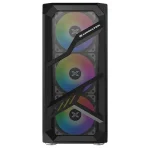 ⁦كيس Xigmatek LAMIYA TEMPERED GLASS 3+1FAN RGB أسود⁩ - الصورة ⁦3⁩