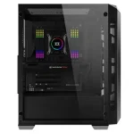 ⁦كيس Xigmatek Triple X Tempered Glass RGB LED أسود⁩ - الصورة ⁦4⁩