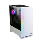 ⁦كيس Zalman S5 WHITE ATX Mid-Tower RGB أبيض⁩ - الصورة ⁦2⁩