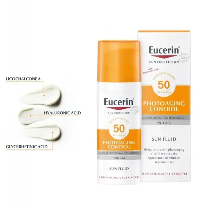 يوسرين واقي شمس فلود SPF50 انتي ايج 50مل يوسرين واقي شمس فلود SPF50 انتي ايج 50مل
