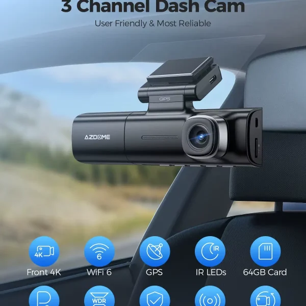 AZDOME M590 Dash Cam 4K GPS WIFI