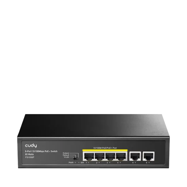 Cudy 4-FE PoE Switch with 2 Uplink FE FS1006P