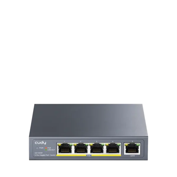 Cudy 5-Port Gigabit PoE+ Switch GS1005P