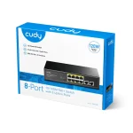 ⁦موزع ايثرنت Cudy 8-FE PoE Switch with 2 Uplink FE FS1010P⁩ - الصورة ⁦3⁩