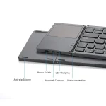 ⁦كيبورد مغناطيس Keywin Full Size Folding Wireless Keyboard للهواتف والتابلت⁩ - الصورة ⁦2⁩