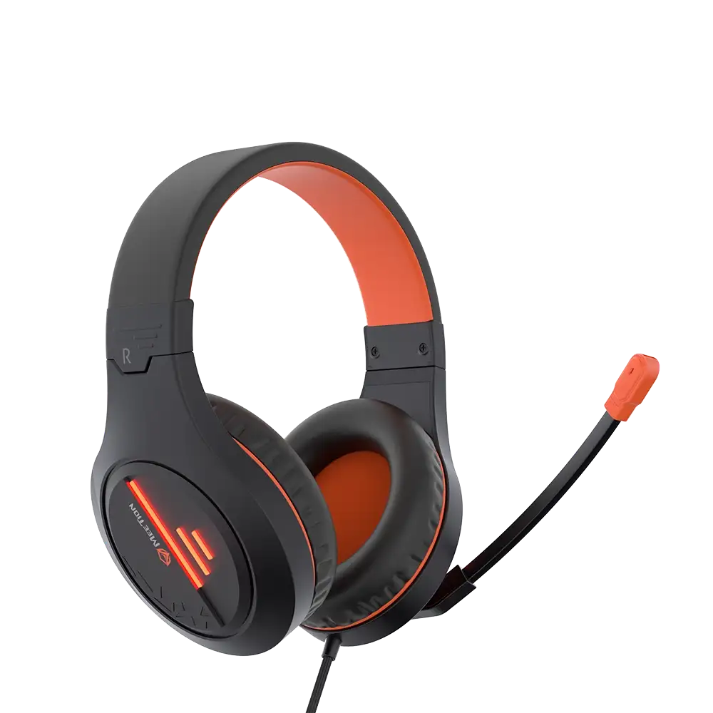 سماعات رأس Meetion HP021 Stereo Gaming Headset أبيض وأسود - كلش زين