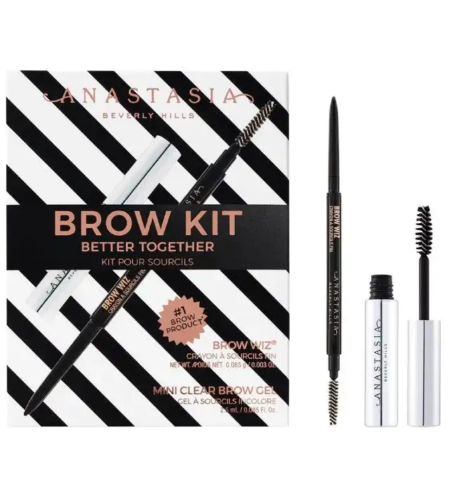 انستازيا سيت قلم حاجب ebony + ماسكارا شفافة انستازيا سيت قلم حاجب ebony + ماسكارا شفافة
