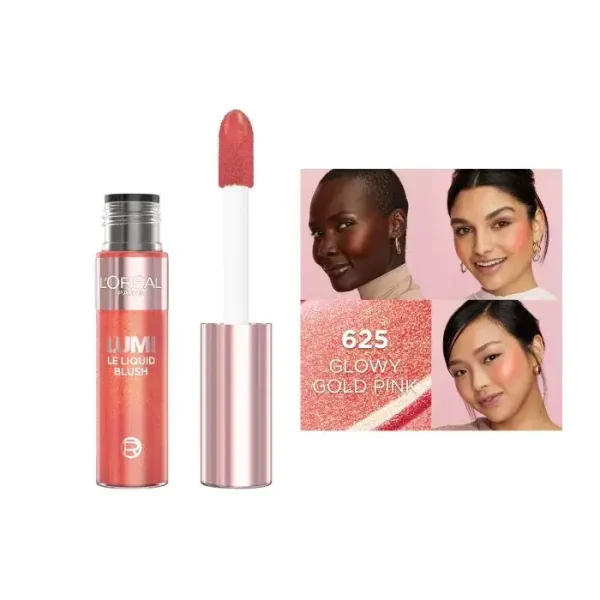 لوريال بلشر سائل لومي GLOWY GOLD PINK 625