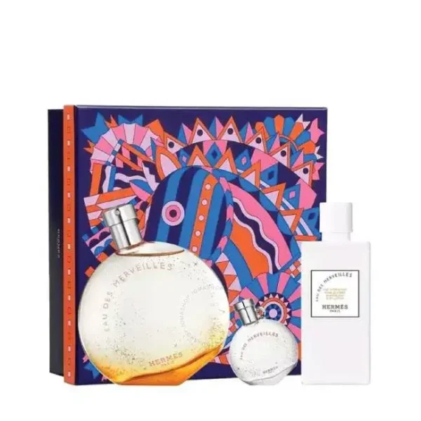 هيرمس سيت عطور نسائي 3 قطع EAU DES MERVEILLES