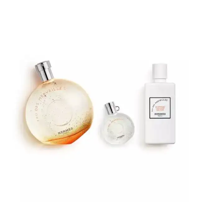 هيرمس سيت عطور نسائي 3 قطع EAU DES MERVEILLES هيرمس سيت عطور نسائي 3 قطع EAU DES MERVEILLES