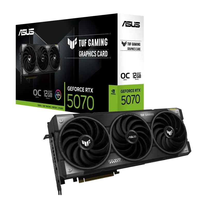 ASUS TUF Gaming GeForce RTX 5070 12GB GDDR7 OC Edition ASUS TUF Gaming GeForce RTX 5070 12GB GDDR7 OC Edition