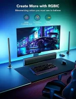 ⁦شريط اضاءة Govee RGBIC Wi-Fi Gaming Light Bars with Smart Controller⁩ - الصورة ⁦3⁩