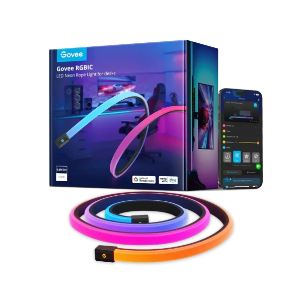 Govee RGBIC LED Neon Rope Lights for Desks