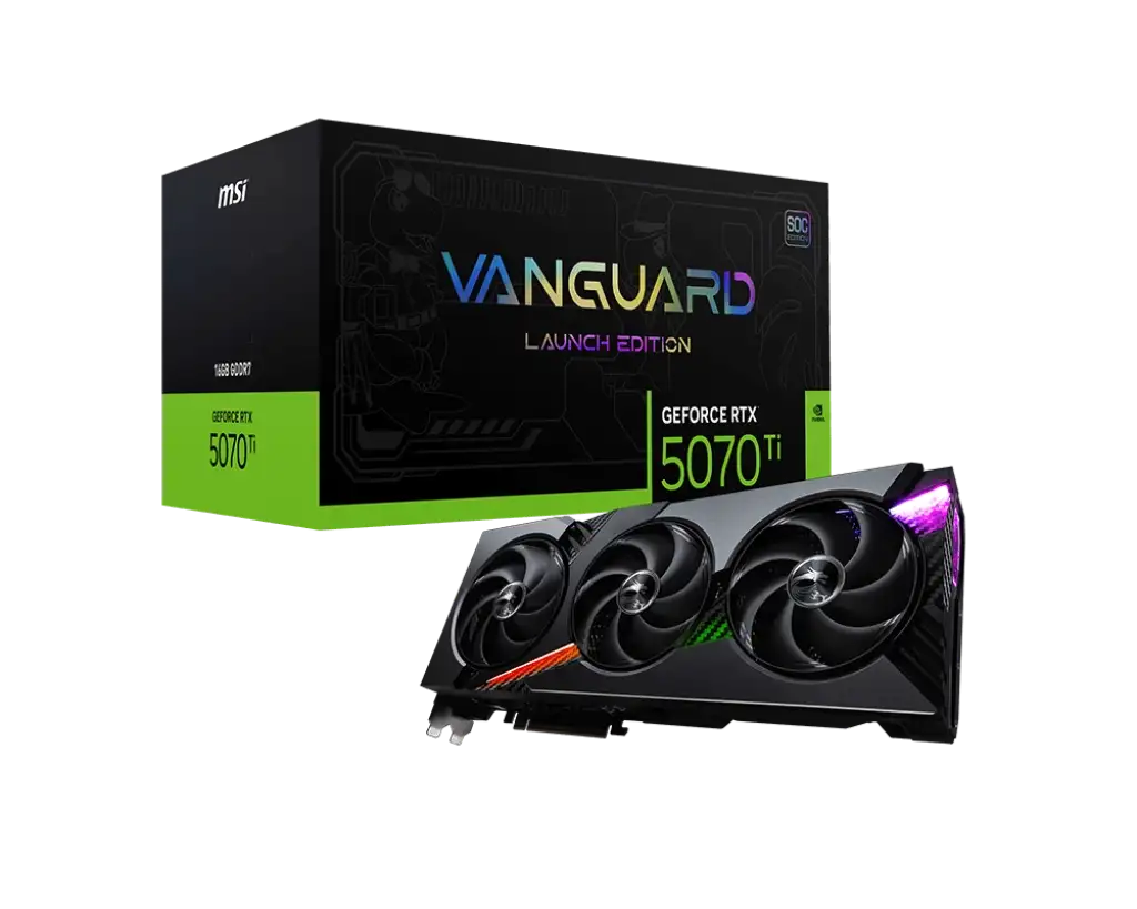 MSI GeForce RTX 5070 Ti 16G VANGUARD SOC LAUNCH EDITION MSI GeForce RTX 5070 Ti 16G VANGUARD SOC LAUNCH EDITION