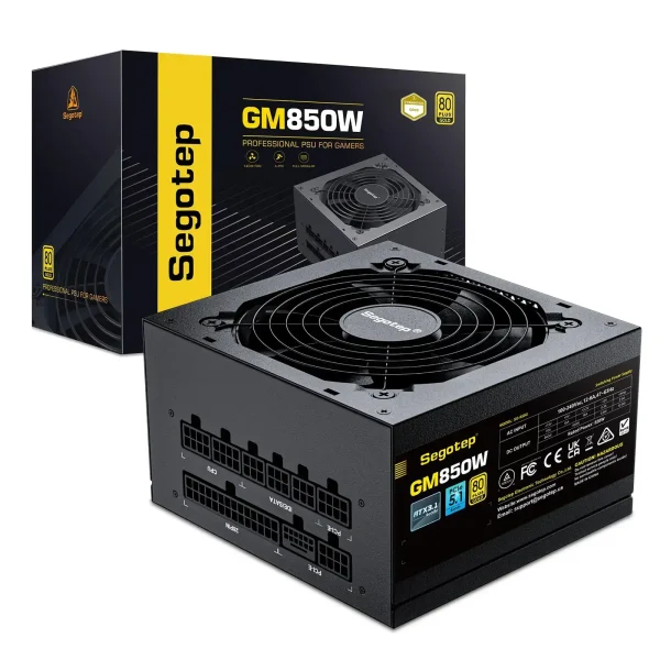 بورسبلاي Segotep 850W Power Supply 80 Plus Gold Full Modular PCIe 5.1