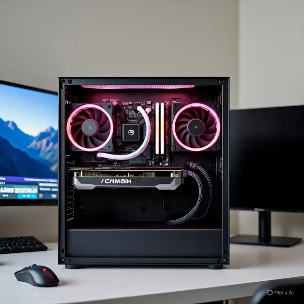تجميعة حاسوب PC رائعة كرت 4060 لوحة H610 معالج I5 12400F تخزين 1TB
