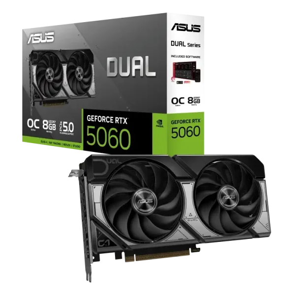 ASUS ASUS Dual GeForce RTX 5060 8GB GDDR7 OC Edition