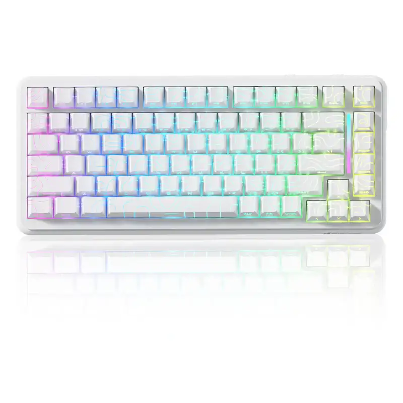 Teclado Mecânico Attack Shark X82PRO He 75% RGB USB-C Switch Magnético Teclado Mecânico Attack Shark X82PRO He 75% RGB USB-C Switch Magnético