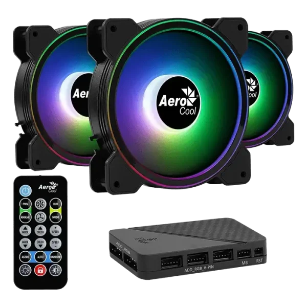 Aerocool Saturn 12F ARGB Pro 3 ARGB FANS 12CM REMOTE CONTROL
