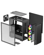 ⁦كيس DeepCool CG560 Mid-Tower Case أسود⁩ - الصورة ⁦5⁩