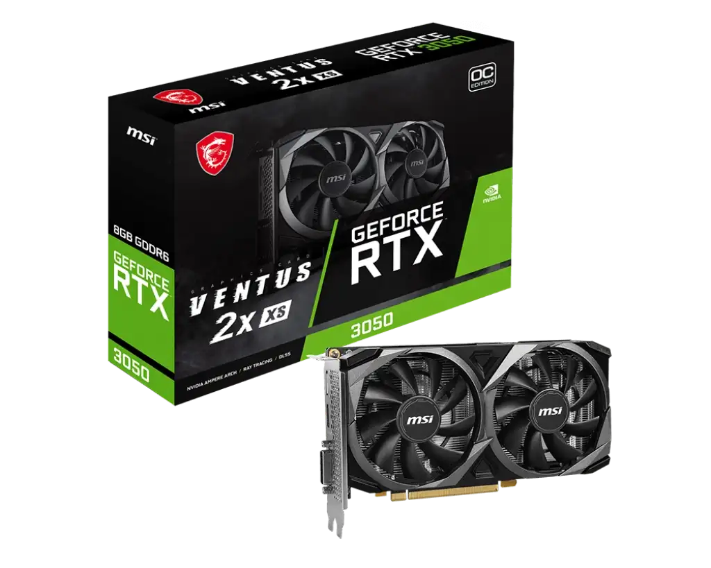 MSI GeForce RTX 3050 VENTUS 2X XS 8G OC MSI GeForce RTX 3050 VENTUS 2X XS 8G OC