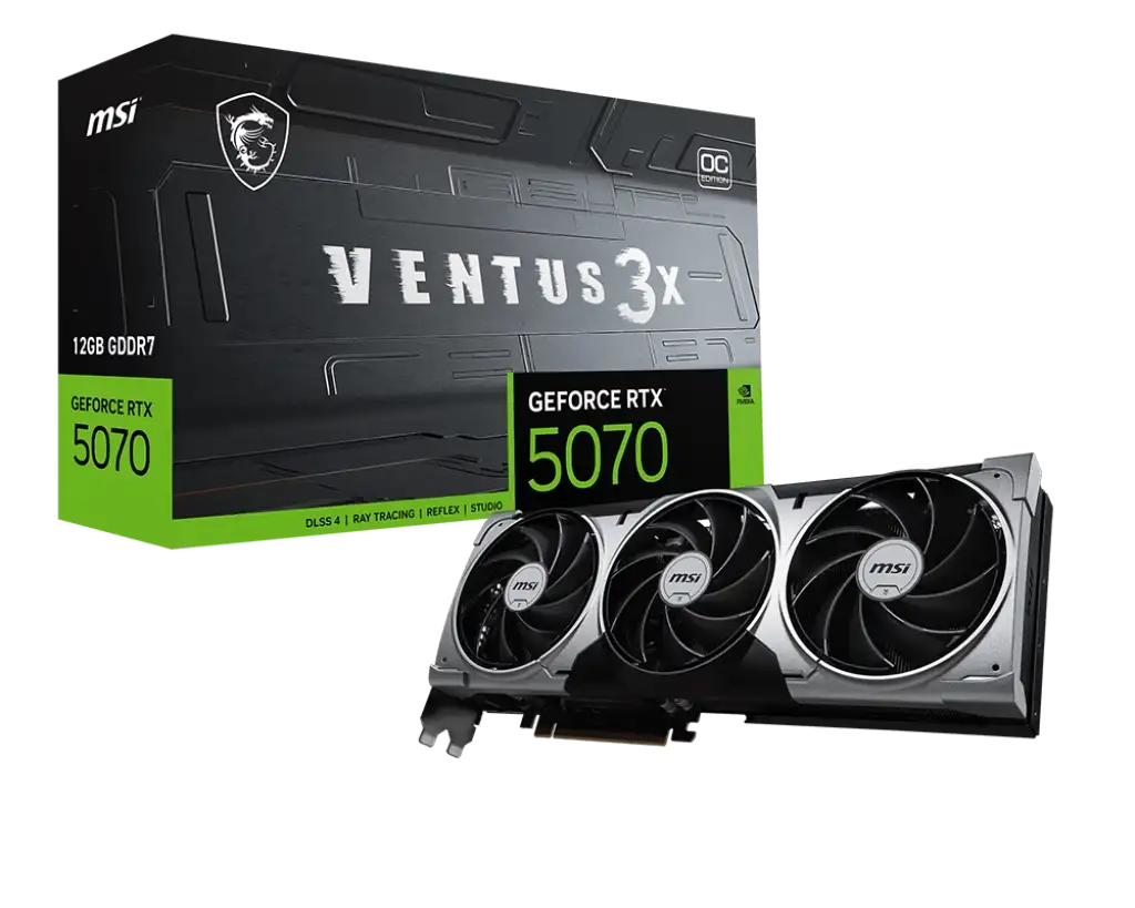MSI GeForce RTX 5070 12G VENTUS 3X OC MSI GeForce RTX 5070 12G VENTUS 3X OC