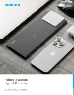 ⁦ماوس باد مع شاحن Momax Q.Mouse Pad 3 2-in-1 Wireless Charging 20W⁩ - الصورة ⁦3⁩