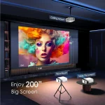 ⁦بروجيكتور عرض T5 Mini Projector Commercial Office Home Cinema Portable⁩ - الصورة ⁦2⁩