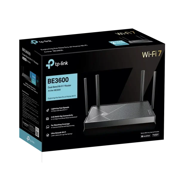 TP-Link BE3600 Dual-Band Wi-Fi 7 Router
