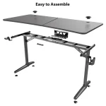 ⁦طاولة ألعاب EUREKA ERGONOMIC P60B Full-Surface Mousepad Gaming Desk⁩ - الصورة ⁦4⁩