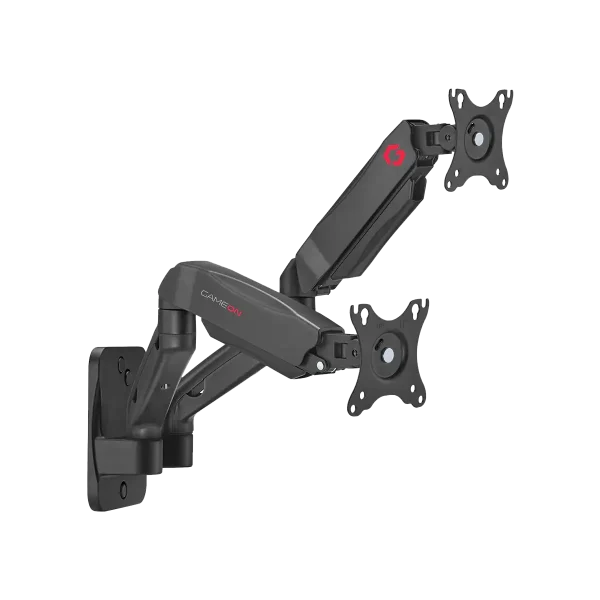 GAMEON GO-5008 Economy Spring-Assisted Wall Mounted Dual Monitor Arm 17 - 32