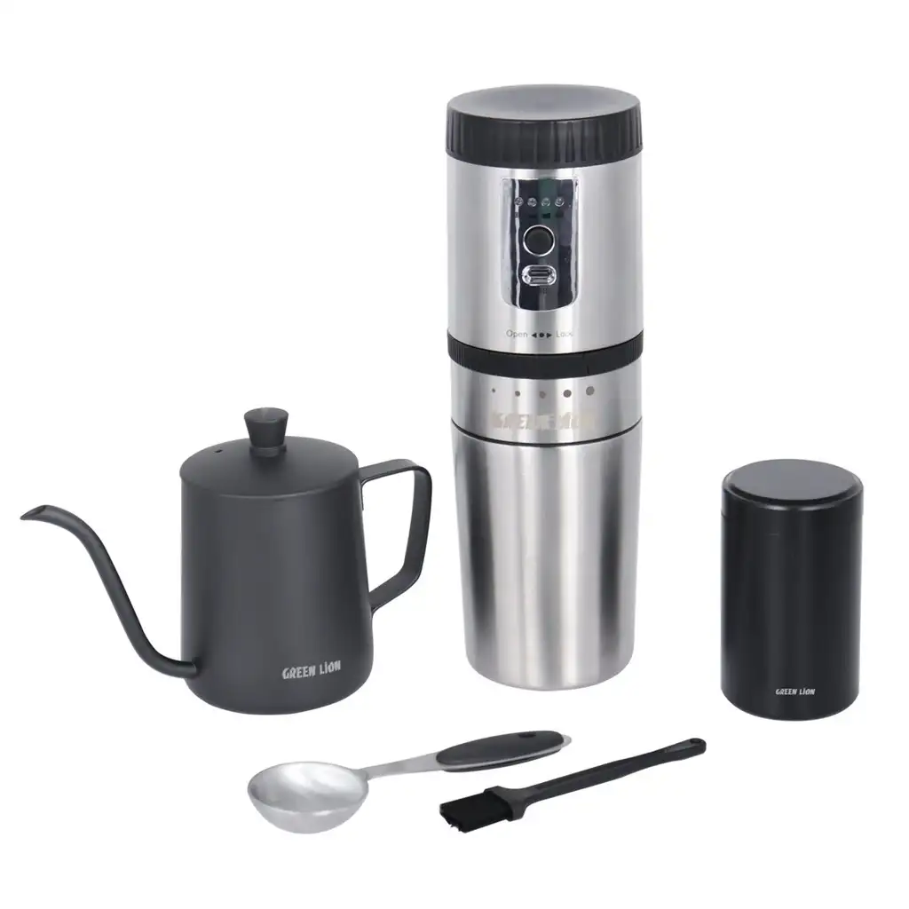 Green Lion Portable Coffee Maker Kettle Stainless Steel (3) Green Lion Portable Coffee Maker Kettle Stainless Steel