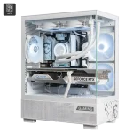 ⁦كيس MSI MAG PANO M110L PZ Micro ATX Tower أبيض وأسود⁩ - الصورة ⁦3⁩