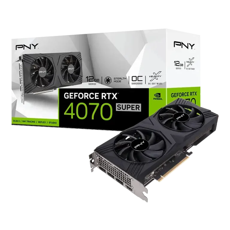 PNY GeForce RTX 4070 SUPER 12GB VERTO Overclocked Dual Fan DLSS 3