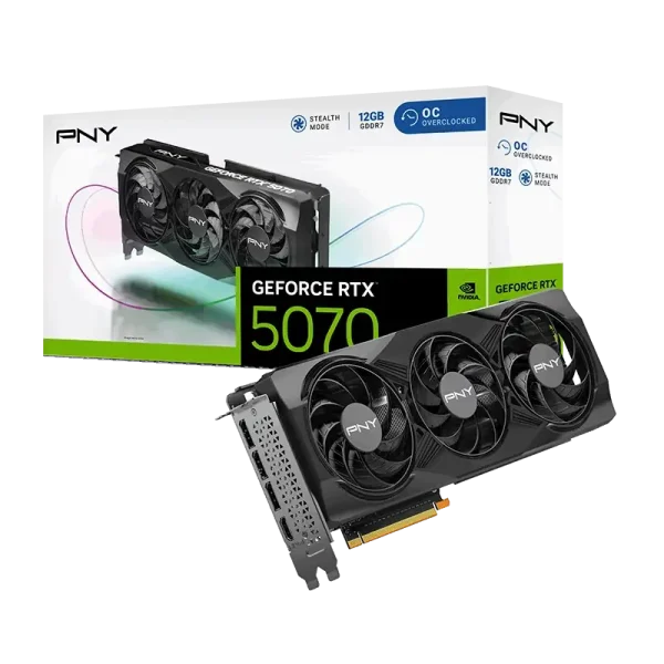 PNY GeForce RTX 5070 12GB OC Triple Fan GPU