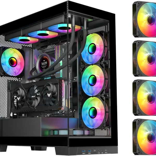SAMA 4503 Dual USB3.0 and Type C Tempered Glass ATX Mid Tower