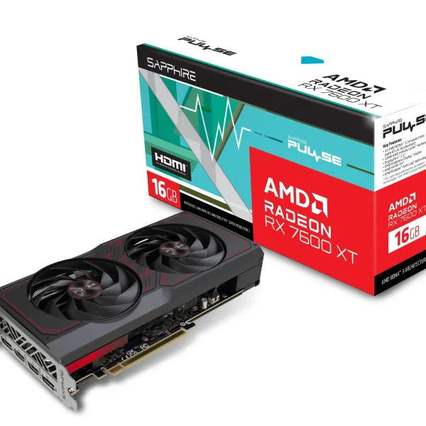 Sapphire PULSE AMD Radeon RX 7600 XT 16GB