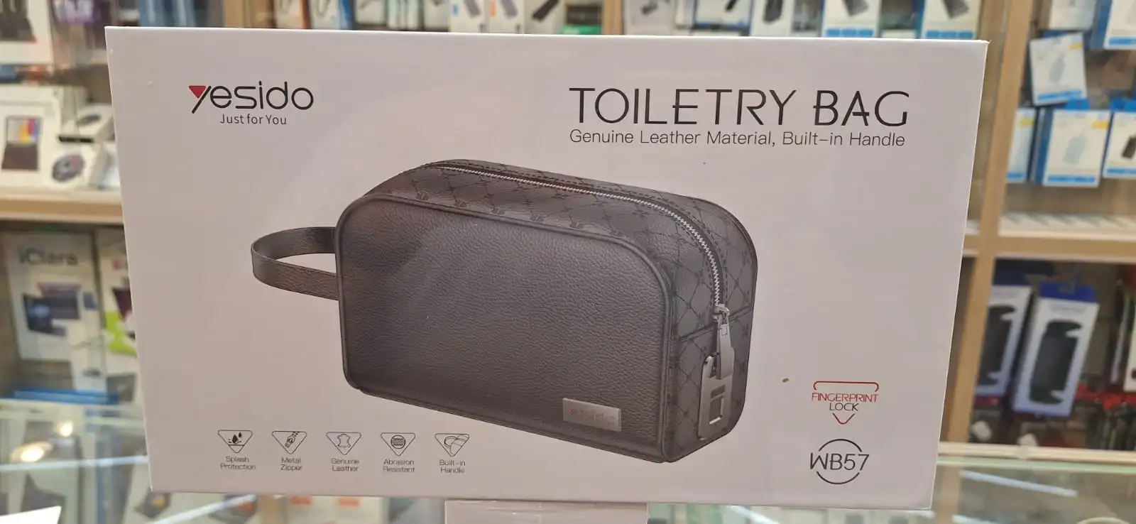 YESIDO WB57 Fingerprint-Lock ToiletryTravel Bag YESIDO WB57 Fingerprint-Lock ToiletryTravel Bag