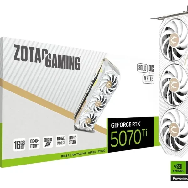 ZOTAC GAMING GeForce RTX 5070 Ti SOLID CORE OC White