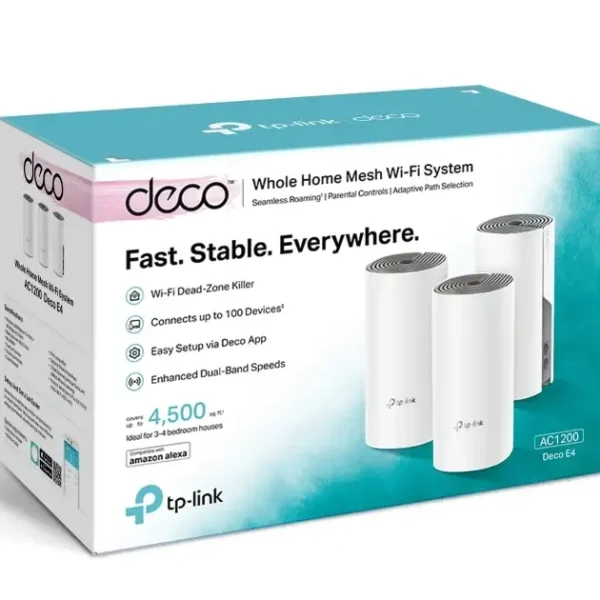 Deco E4 V1 AC1200 Whole Home Mesh Wi-Fi System
