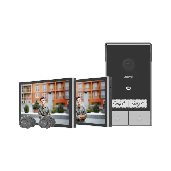 EZVIZ HP7 2-Family Kit 2K Video Doorphone System
