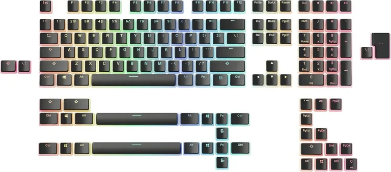 Glorious GPBT keycaps Aura To Mechanical Keyboards