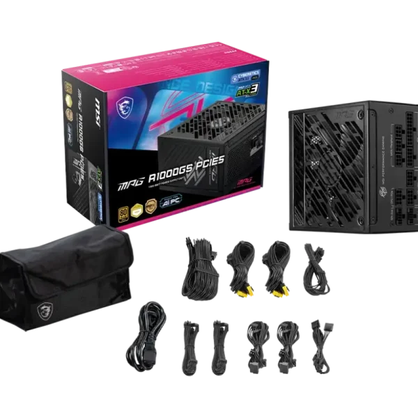 MSI MPG A1000GS PCIE5 80 PLUS Gold Full Modular 1000W