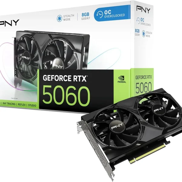 PNY NVIDIA GeForce RTX 5060 OC Dual Fan 8GB GDDR7