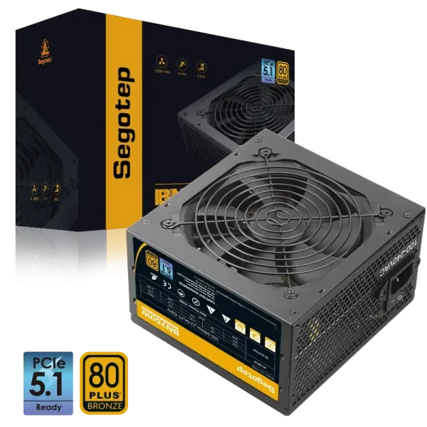 Segotep BN750W PCIE 5.1 Bronze 80+ Non Modular