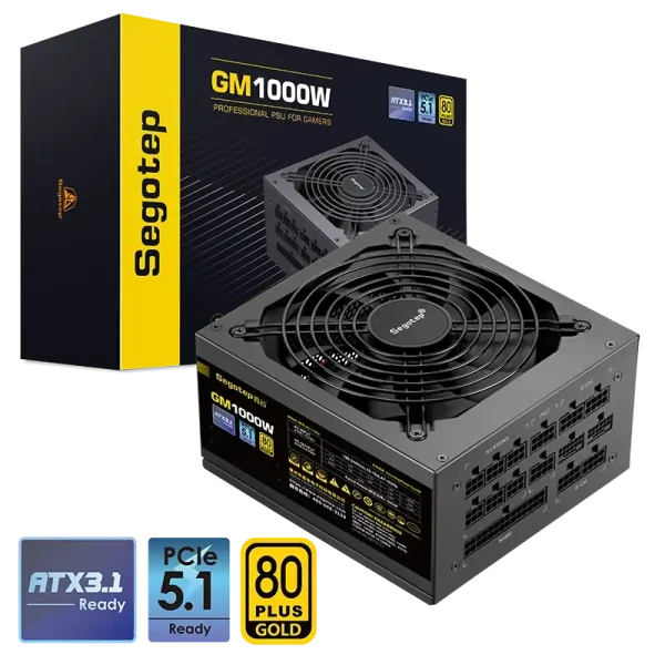 Segotep GM1000W ATX3.1 PCIe 5.1 Gold 80+ Full Modular