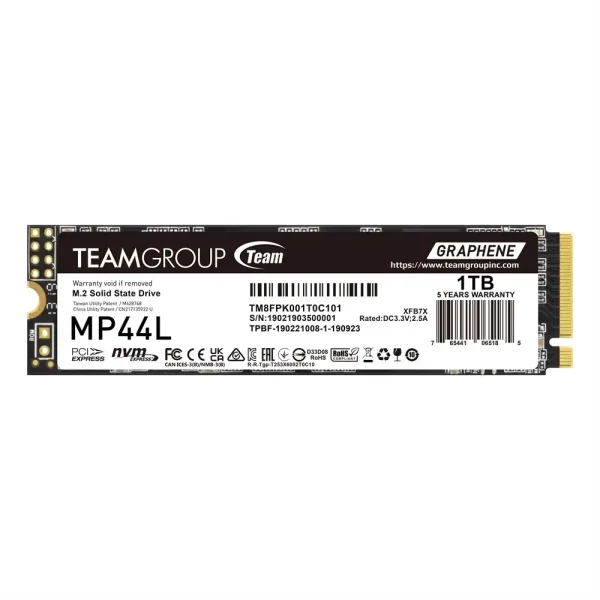 TEAMGROUP MP44L M.2 PCIe 4.0 SSD 1TB 5000MBs