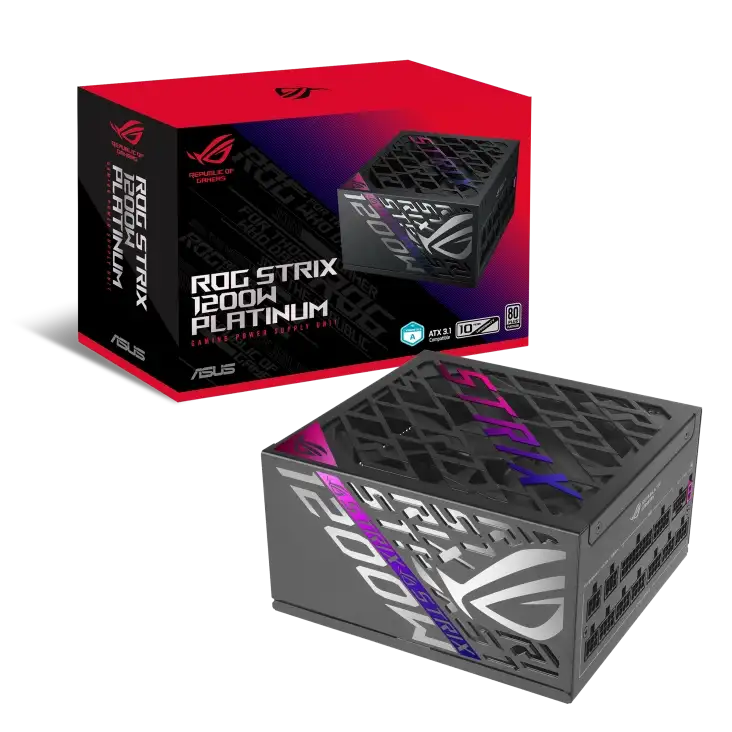 ASUS ROG STRIX 1200W Platinum 80 PLUS PCIe 5.1 ATX 3.1 ASUS ROG STRIX 1200W Platinum 80 PLUS PCIe 5.1 ATX 3.1