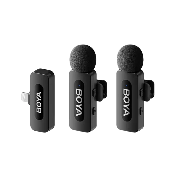 BOYA BY-V2 Next-Gen Dual-Channel Wireless Microphone