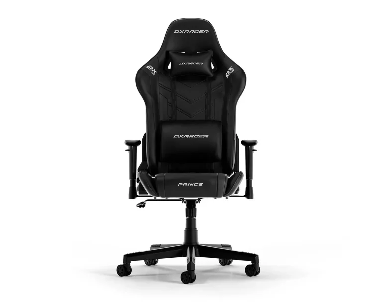 DXRacer PRINCE L Gaming Chair Black PVC Leather